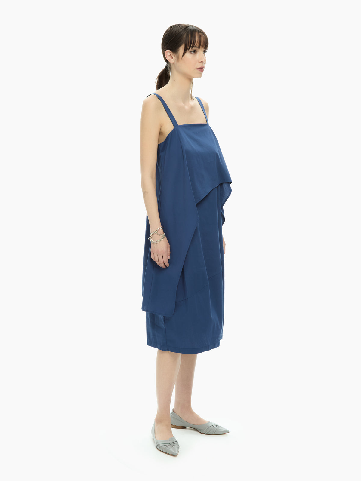 IXOS Abito con pannello sovrapposto BLU