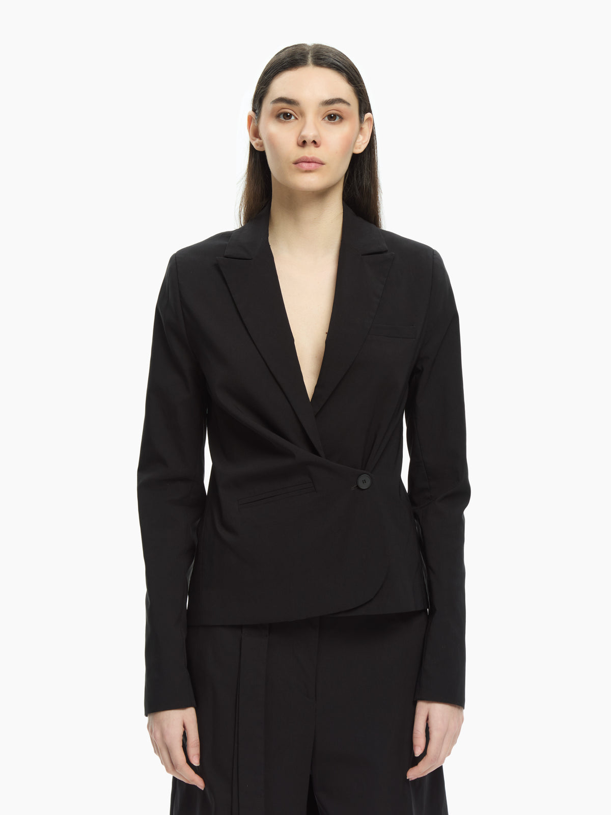 IXOS Giacca sartoriale con chiusura asimmetrica NERO