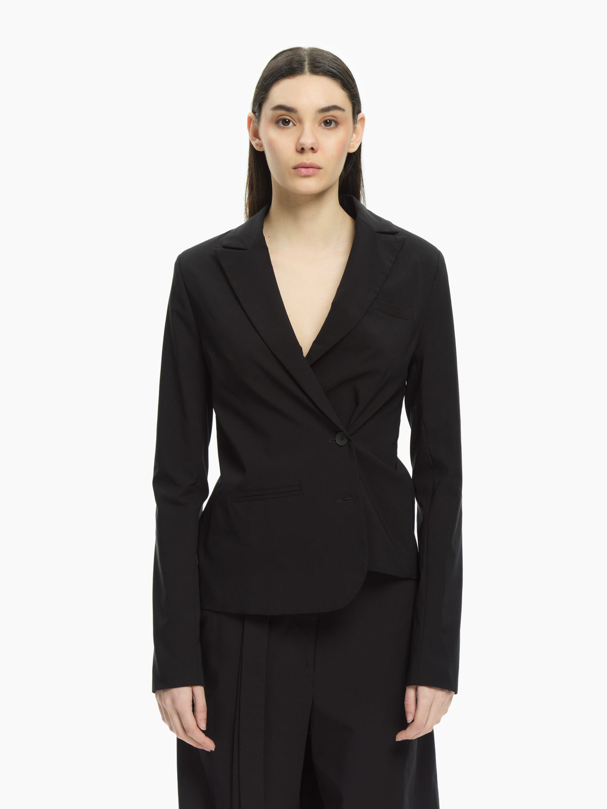 IXOS Giacca sartoriale con chiusura asimmetrica NERO