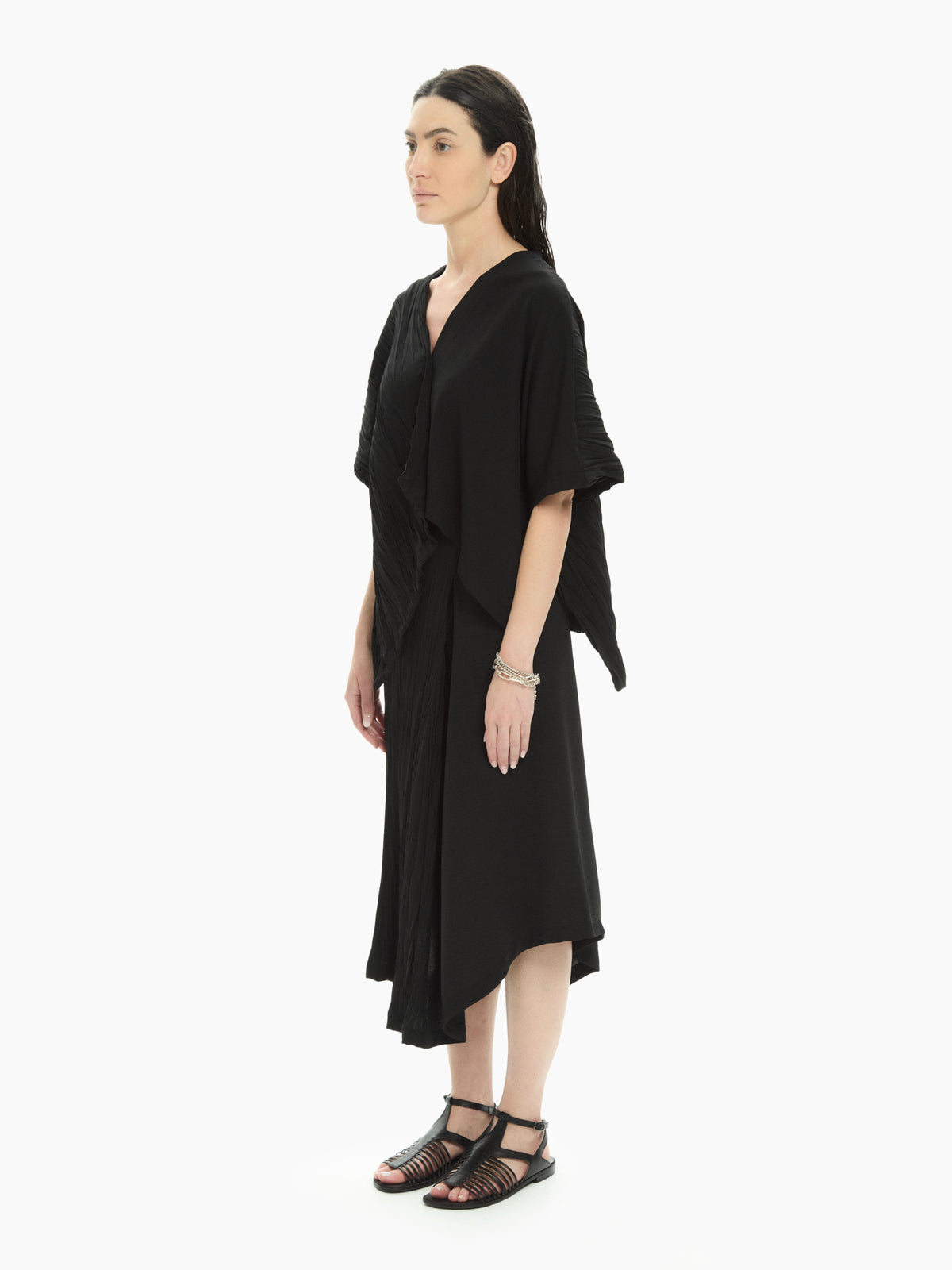 IXOS Top asimmetrico NERO