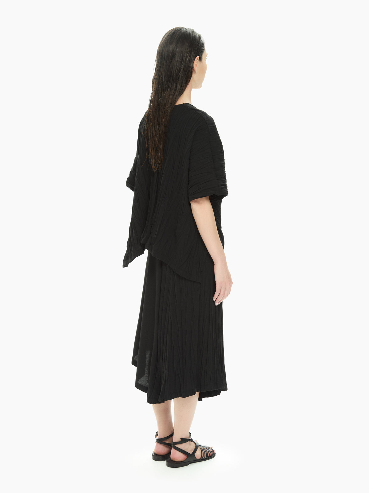 IXOS Top asimmetrico NERO