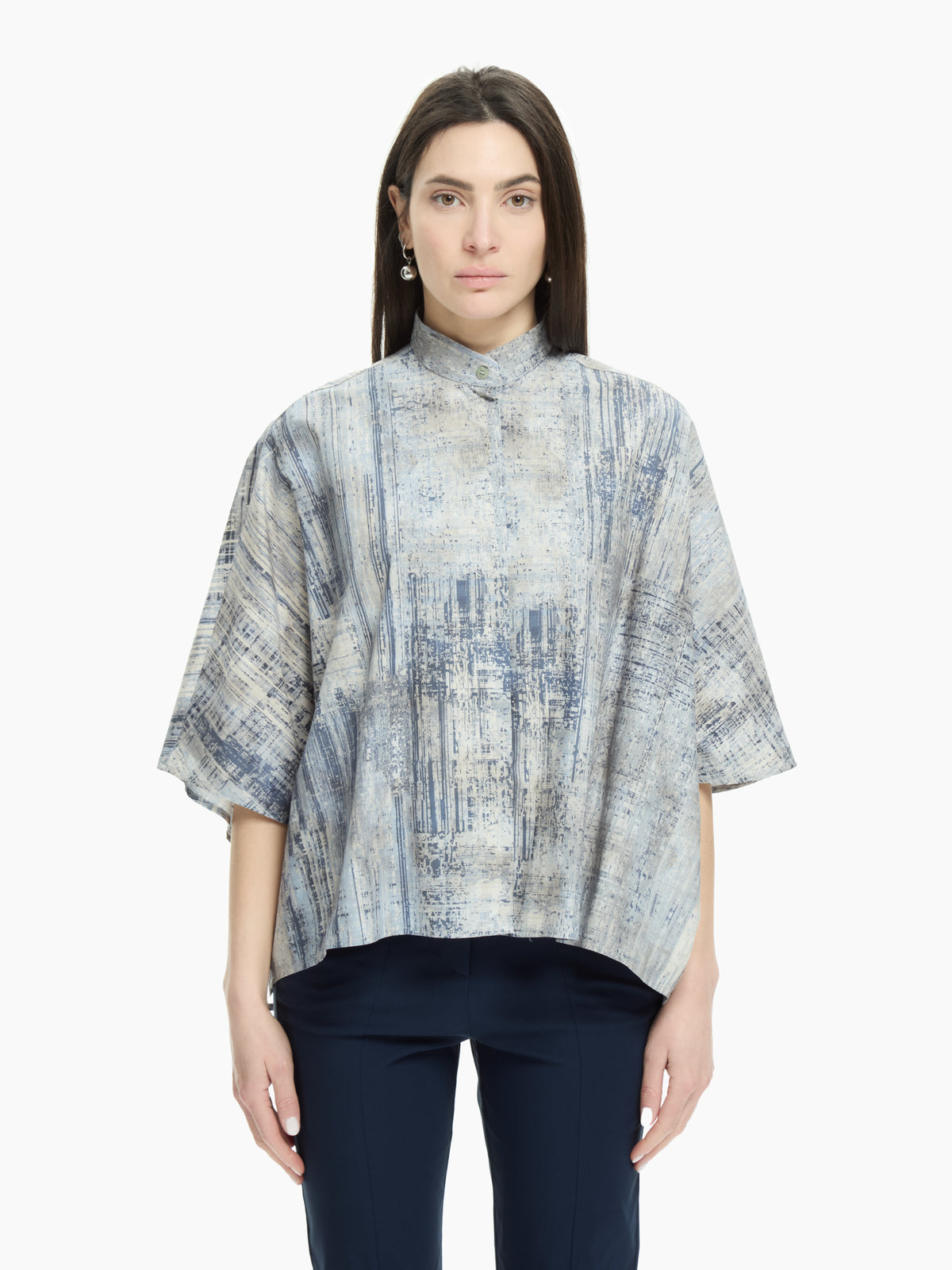 IXOS Camicia over stampa astratta MULTICOLOR