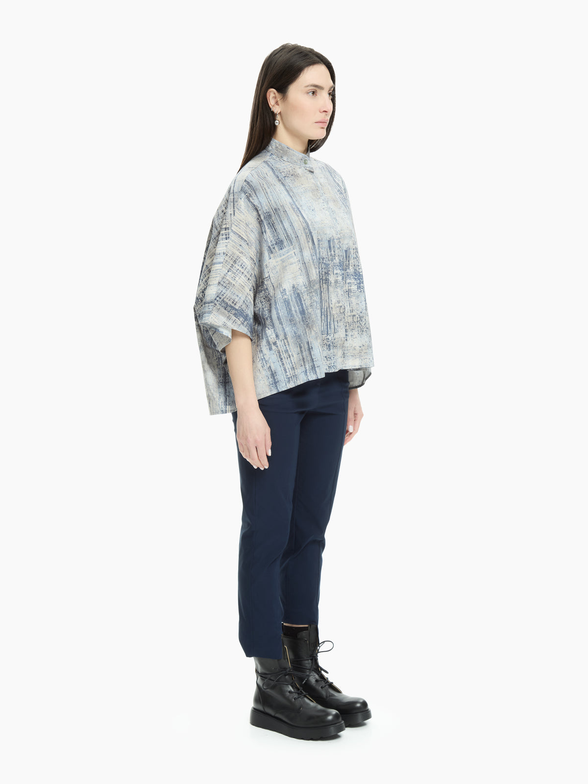 IXOS Camicia over stampa astratta MULTICOLOR