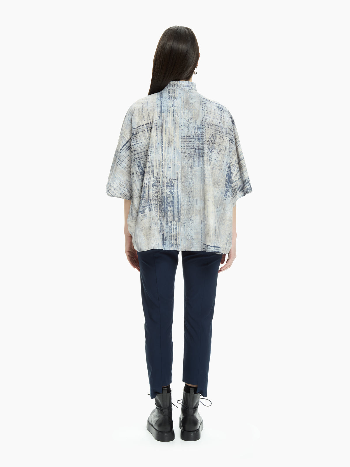 IXOS Camicia over stampa astratta MULTICOLOR