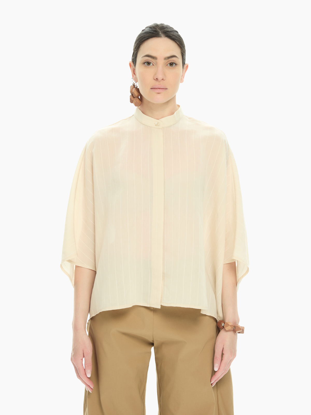 IXOS Camicia over con maniche ampie BEIGE