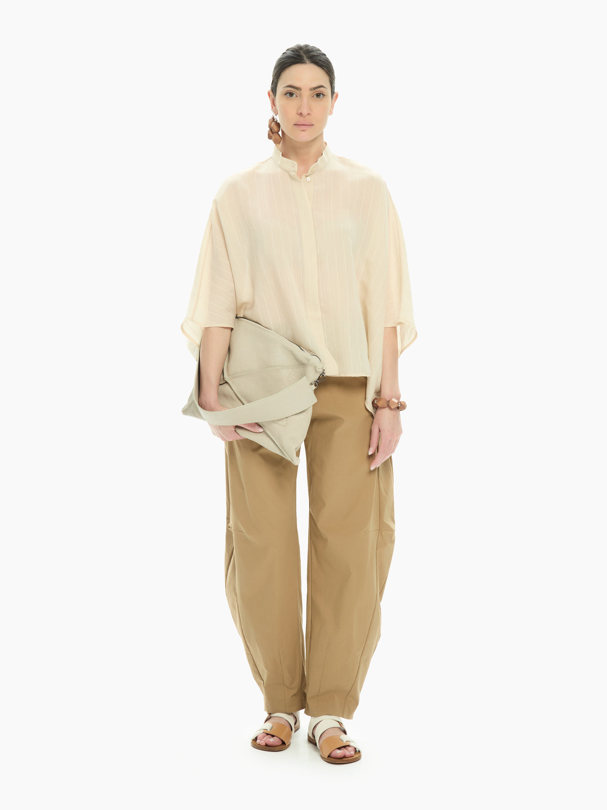 IXOS Camicia over con maniche ampie BEIGE