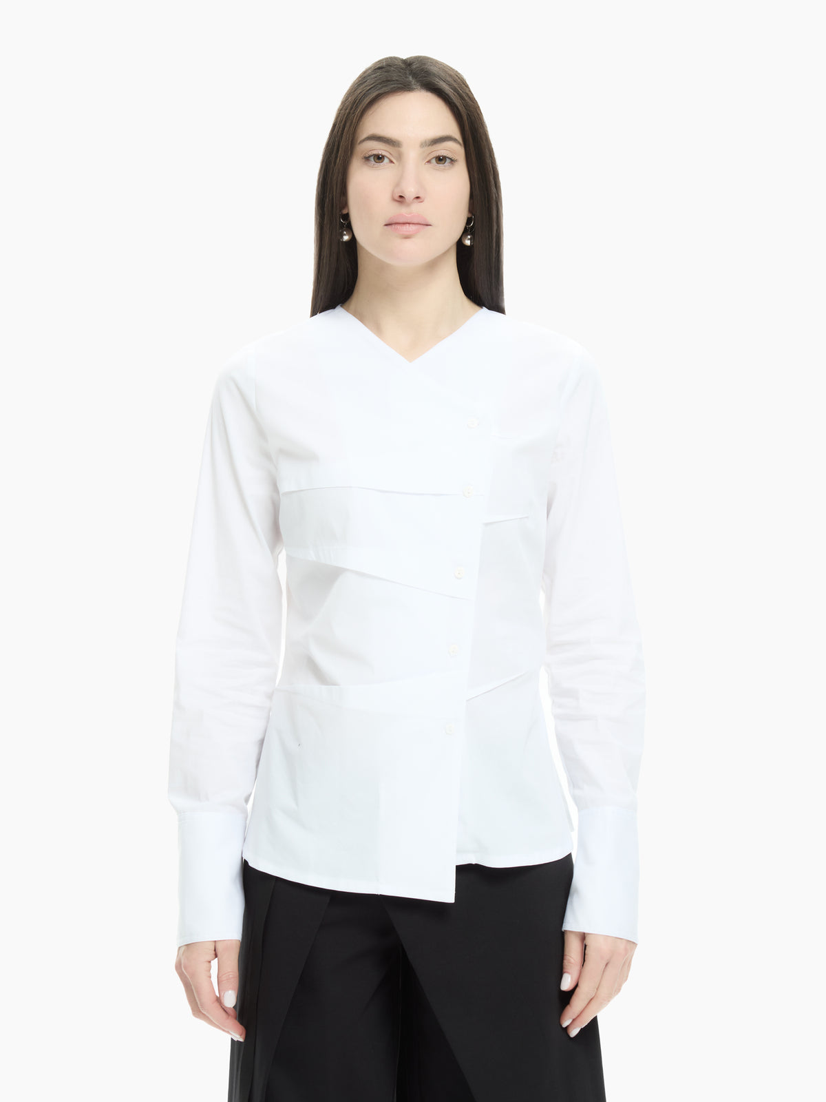 IXOS Camicia asimmetrica BIANCO