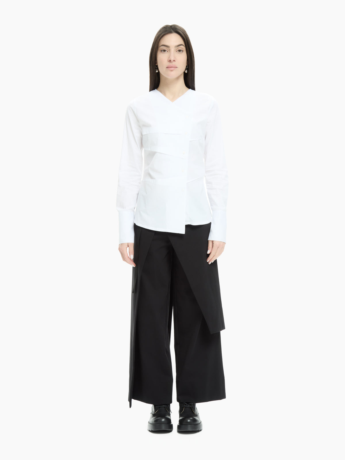 IXOS Camicia asimmetrica BIANCO