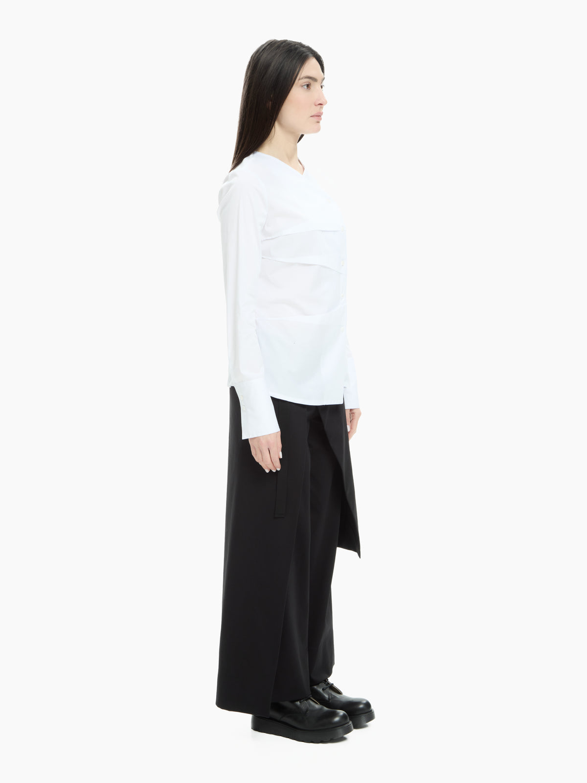 IXOS Camicia asimmetrica BIANCO