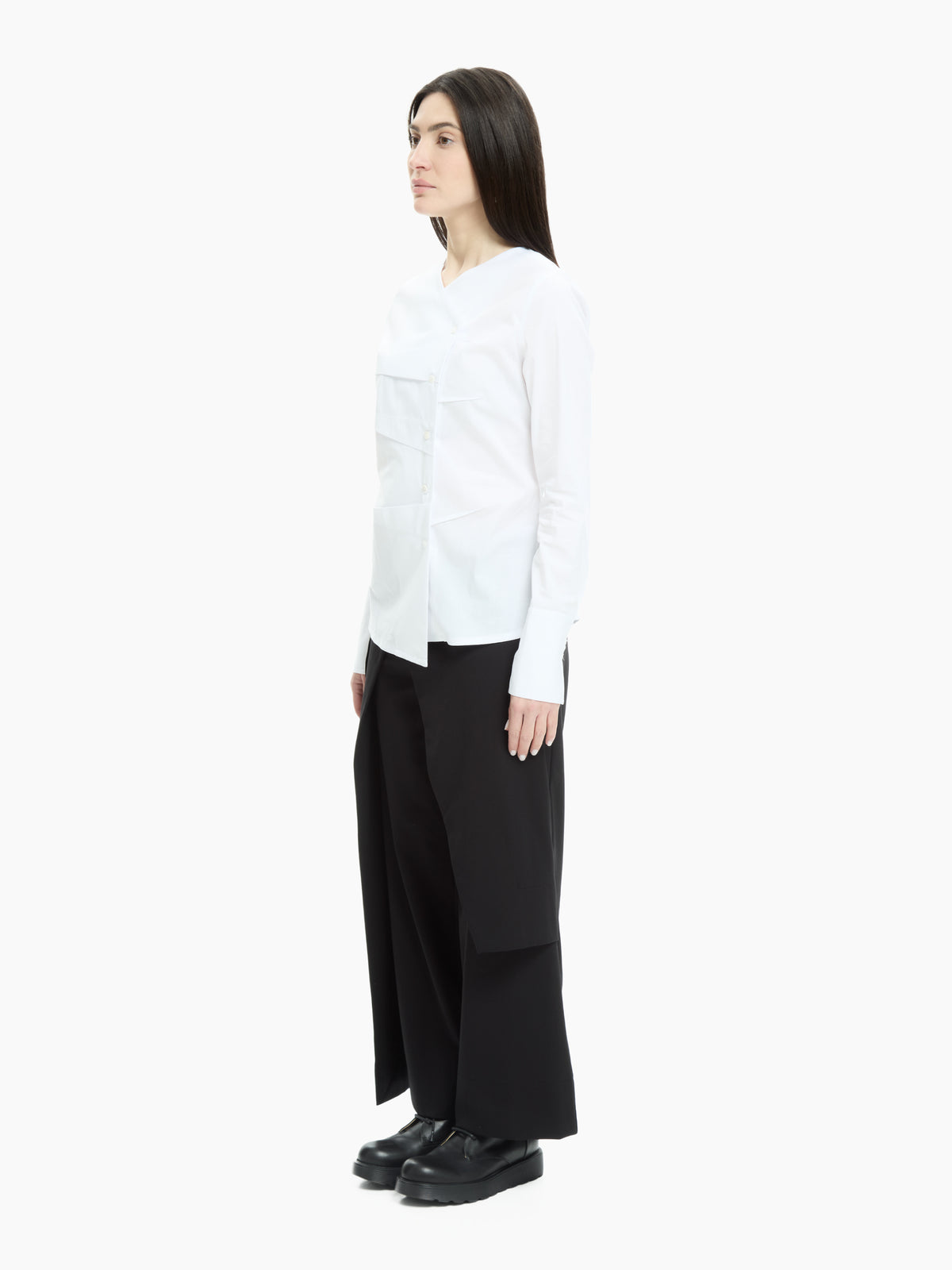 IXOS Camicia asimmetrica BIANCO
