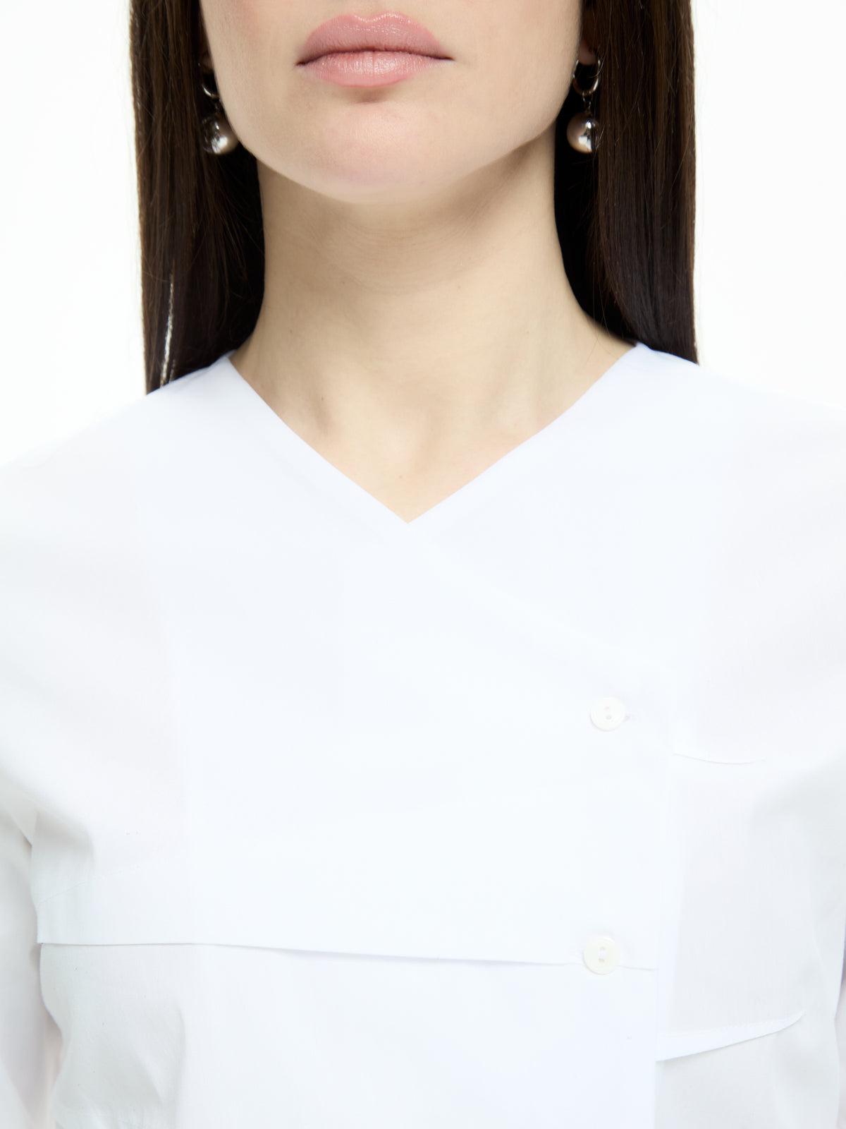 IXOS Camicia asimmetrica BIANCO