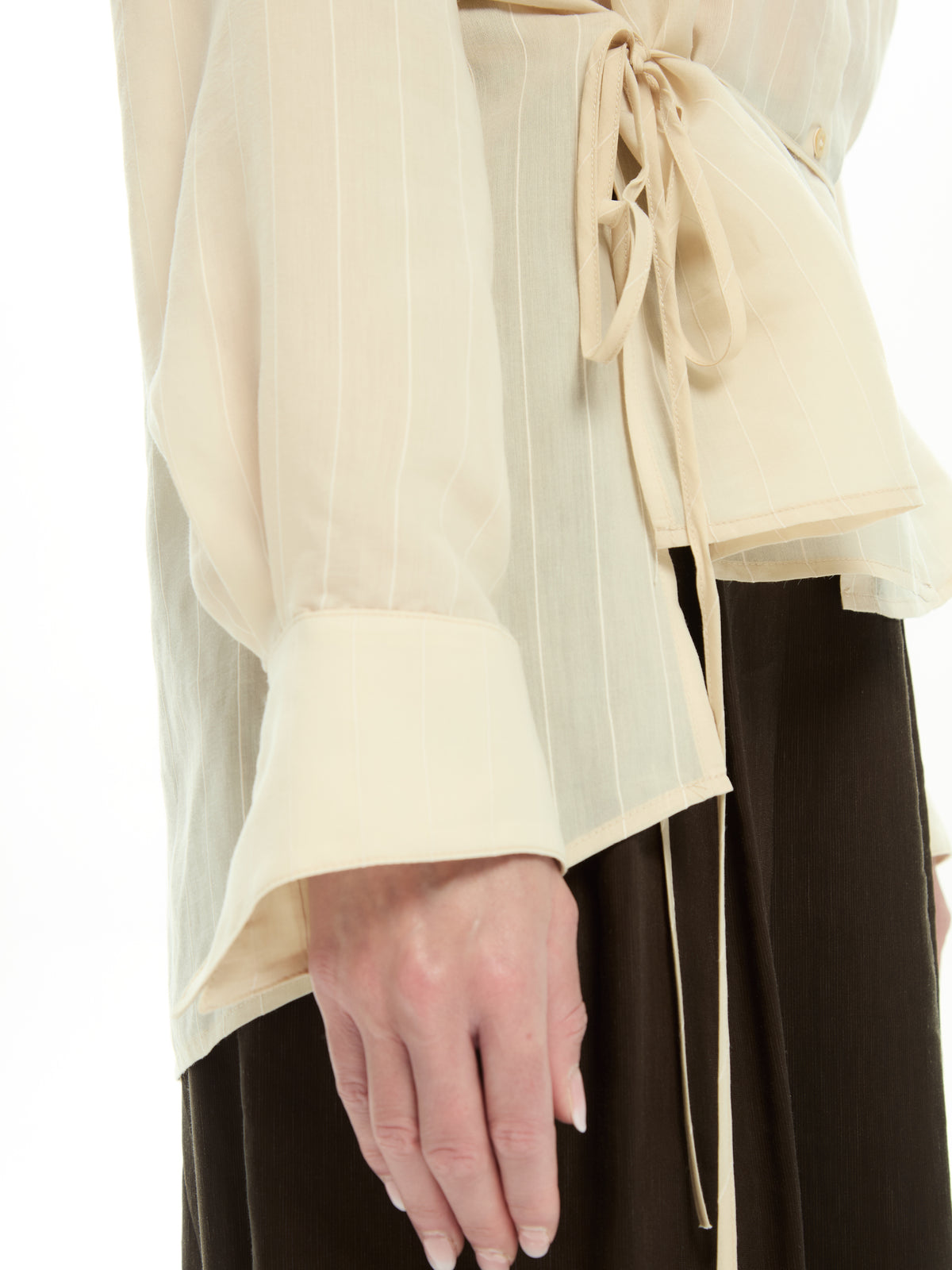 IXOS Camicia con cintura laterale BEIGE