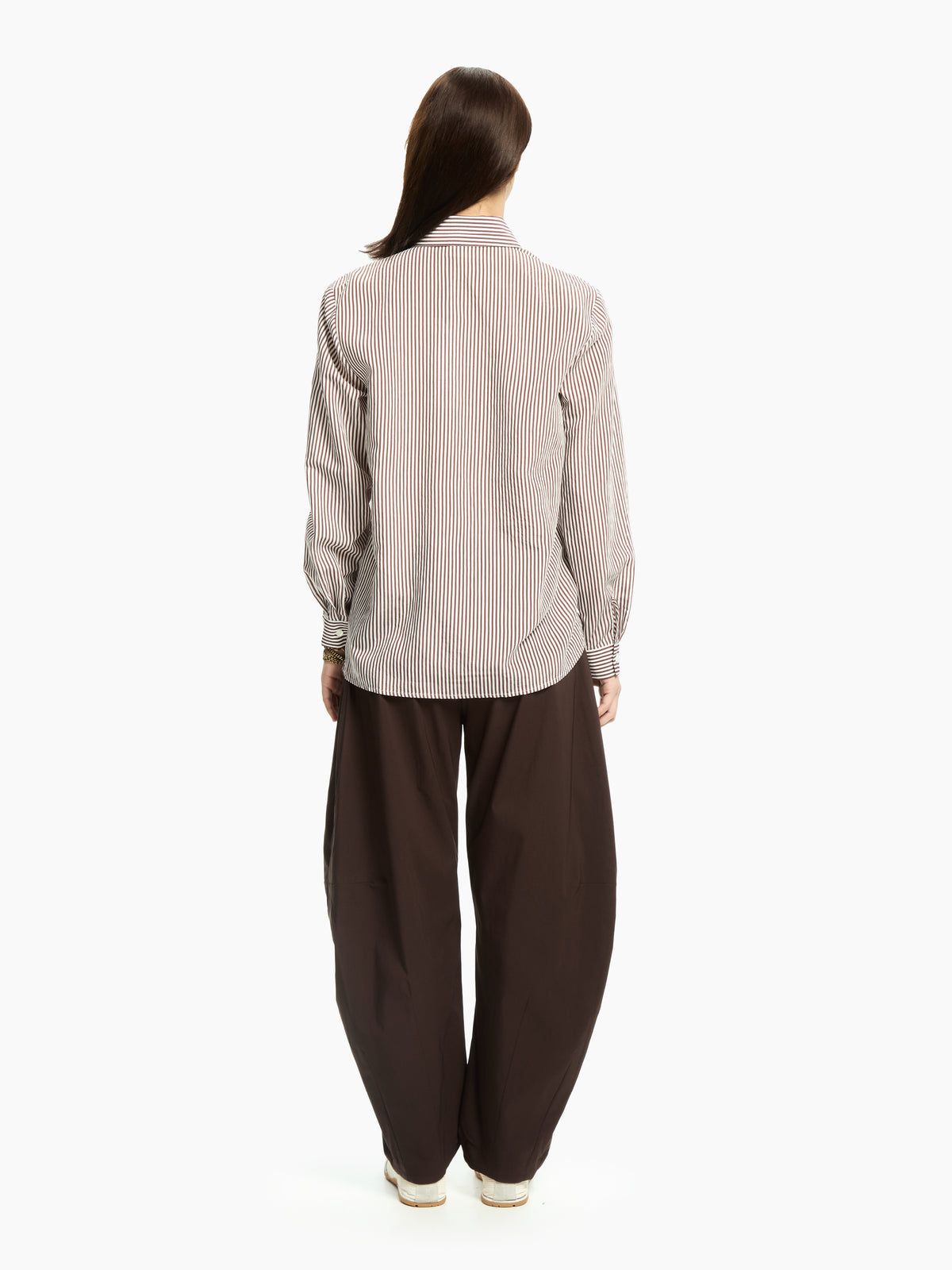 IXOS Camicia con costruzione asimmetrica MARRONE