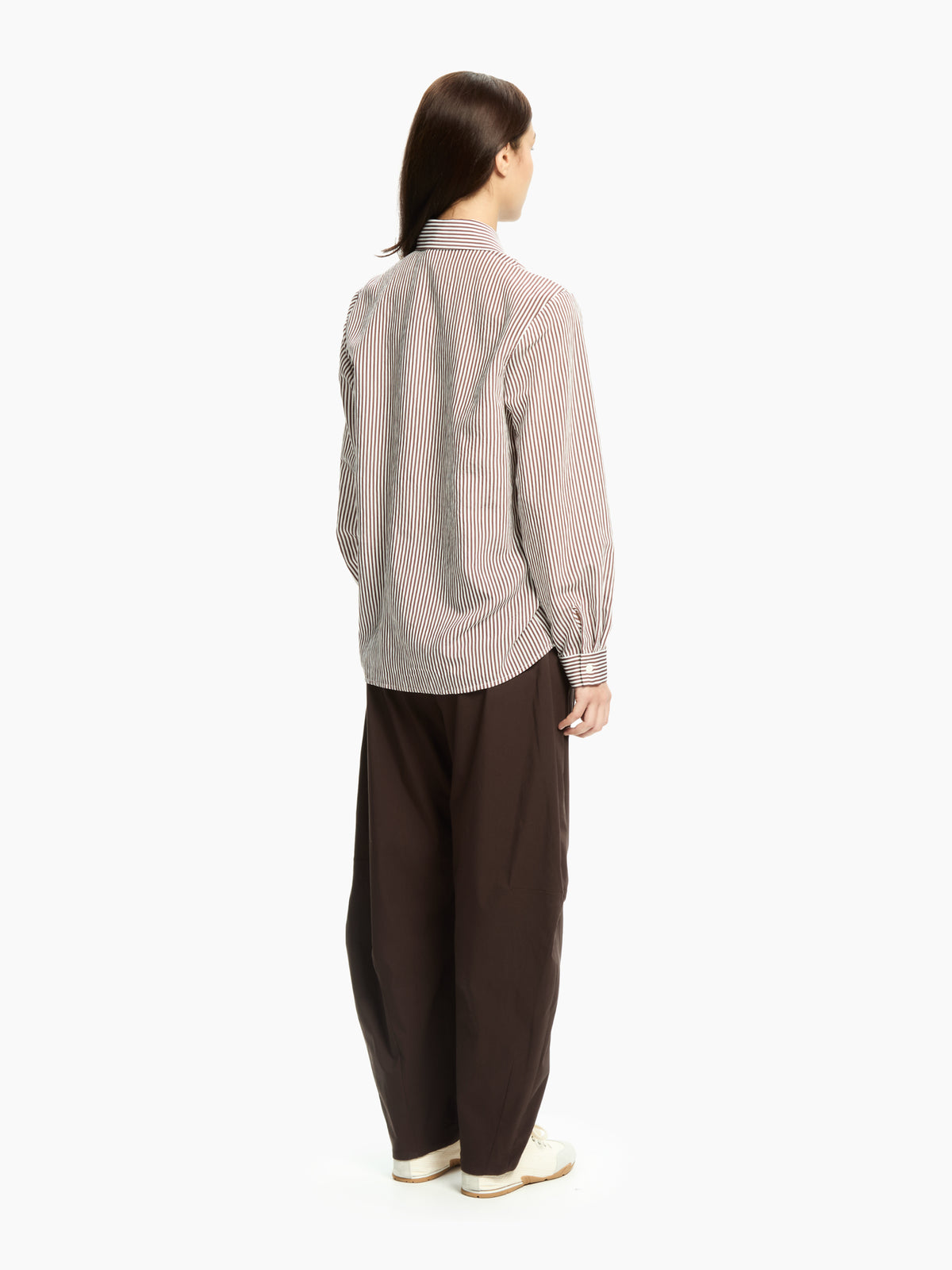 IXOS Camicia con costruzione asimmetrica MARRONE
