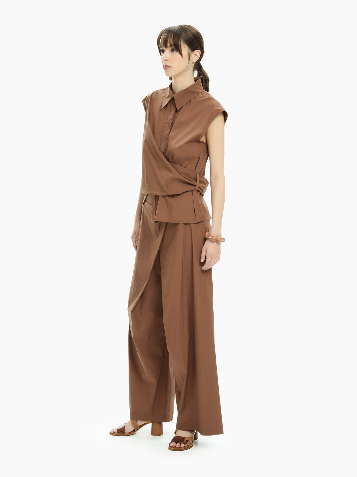 IXOS Camicia smanicata  MARRONE