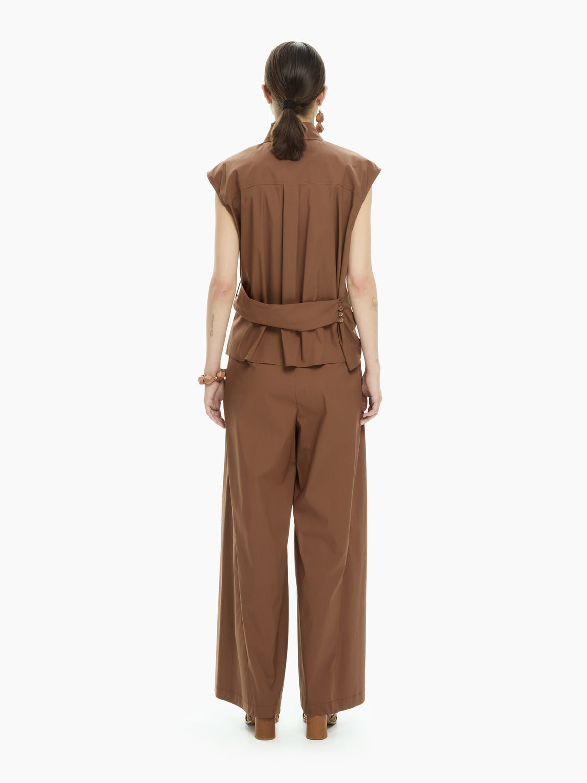 IXOS Camicia smanicata  MARRONE