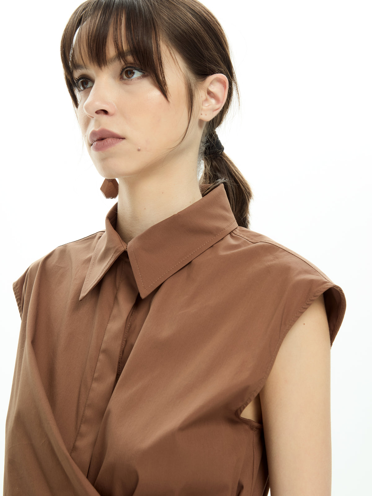 IXOS Camicia smanicata  MARRONE