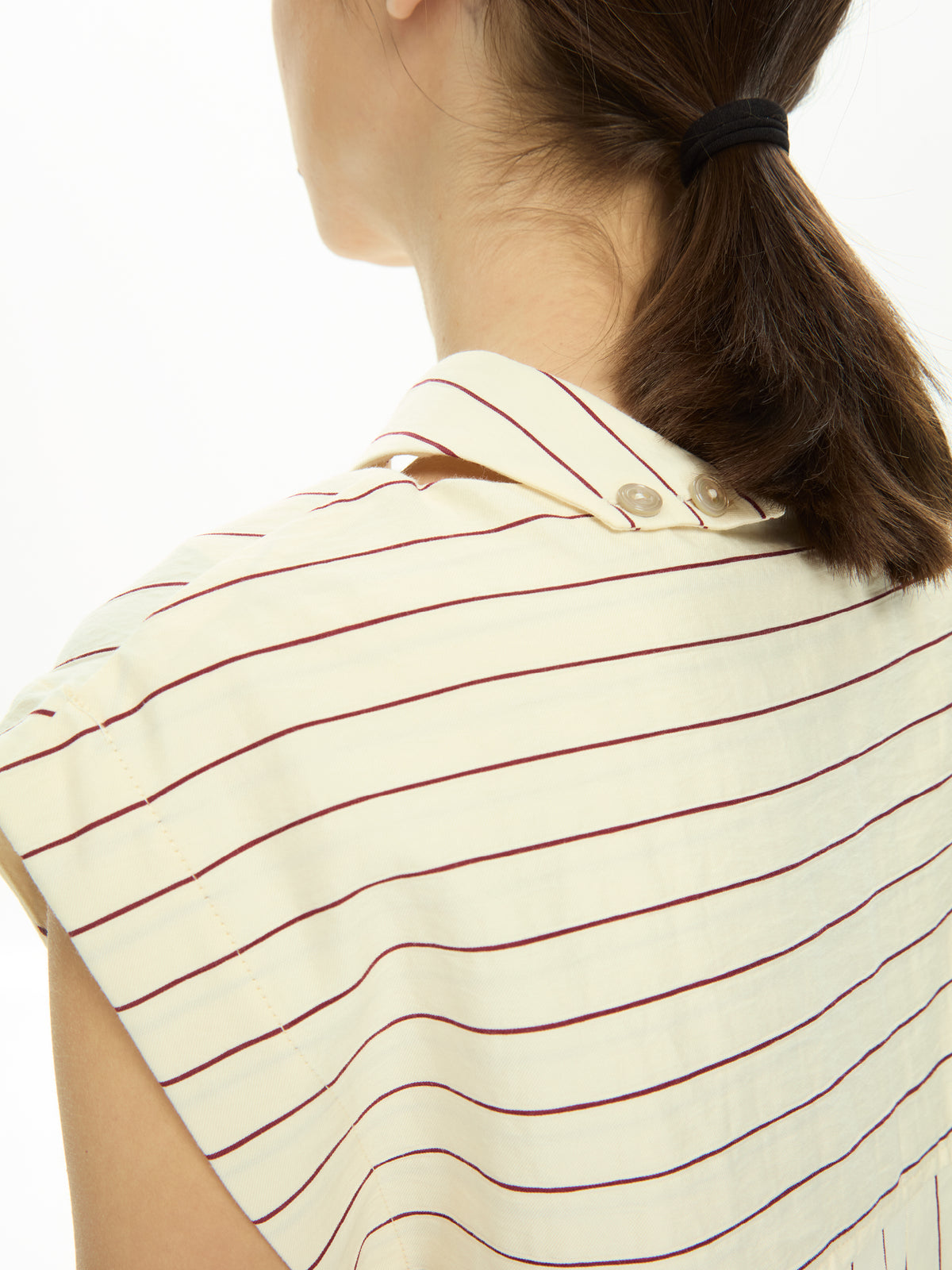 IXOS Abito camicia a righe BEIGE