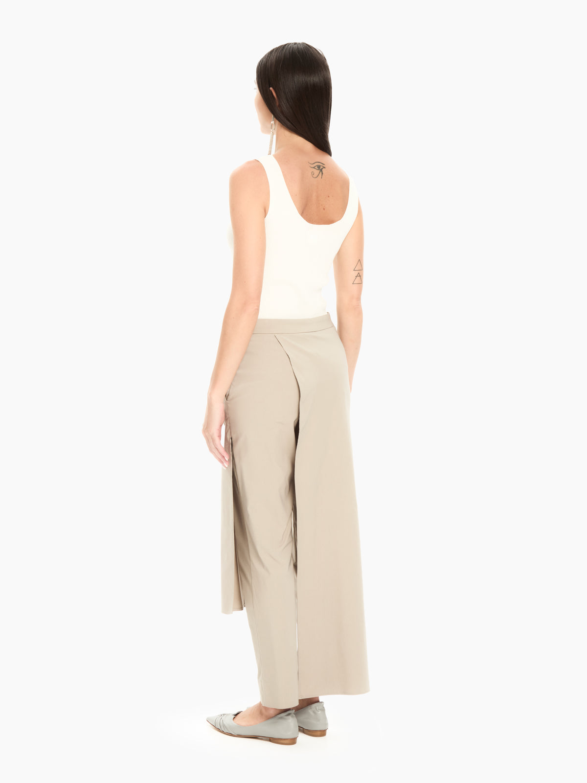 IXOS Pantalone con pannelli asimmetrici TORTORA