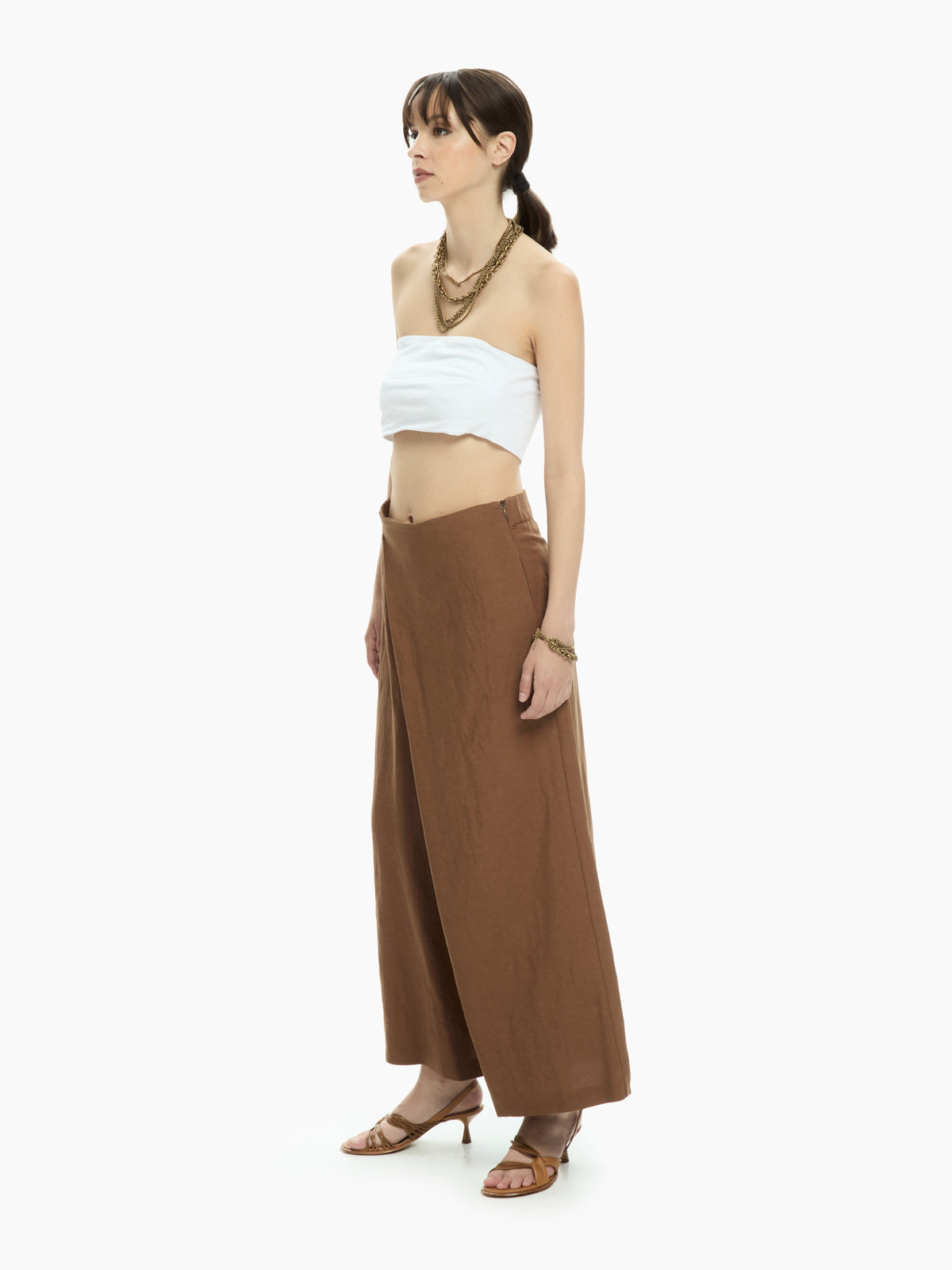 IXOS Pantaloni con pannello MARRONE