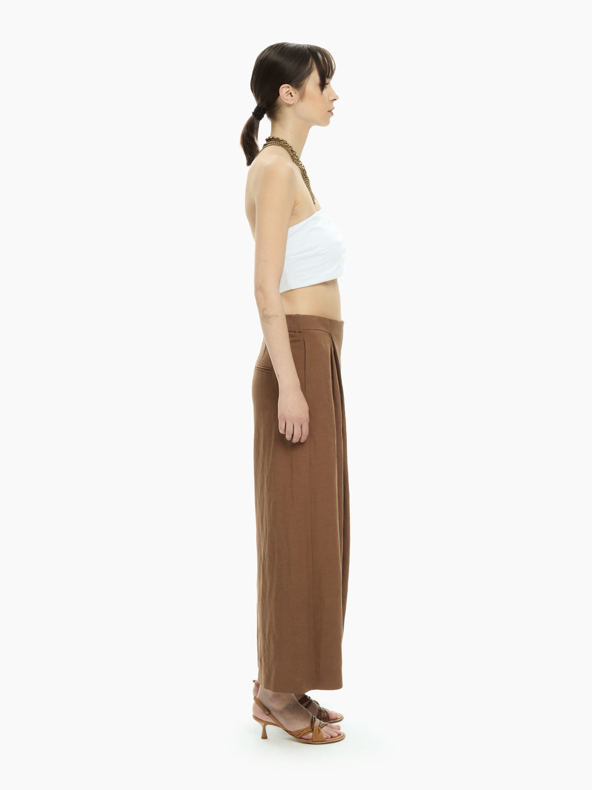 IXOS Pantaloni con pannello MARRONE