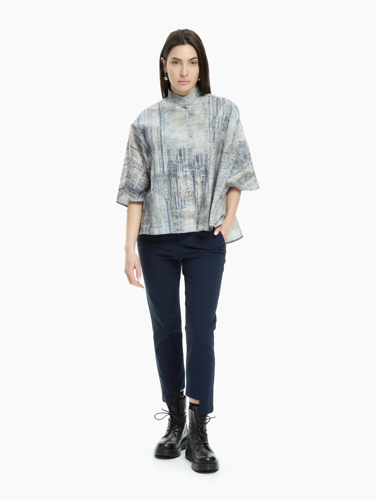 IXOS Pantalone cropped BLU