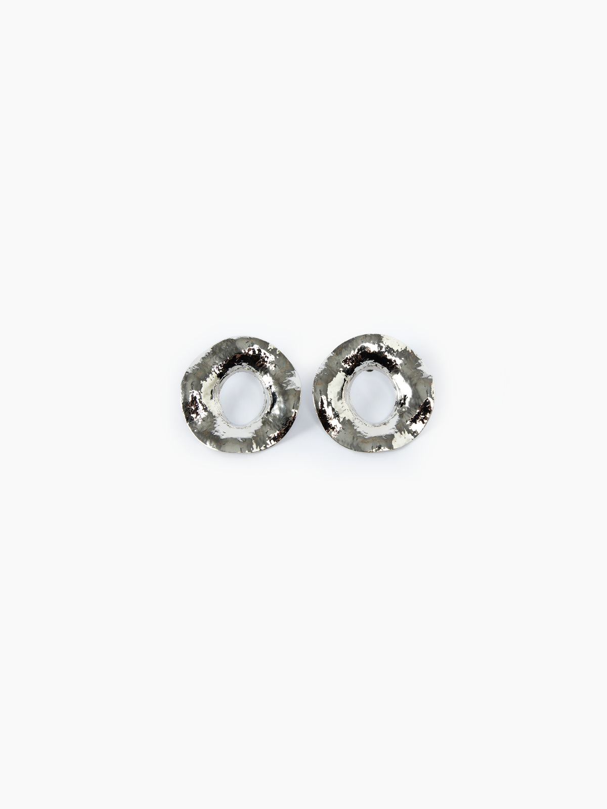 IXOS Orecchini con effetto martellato ARGENTO