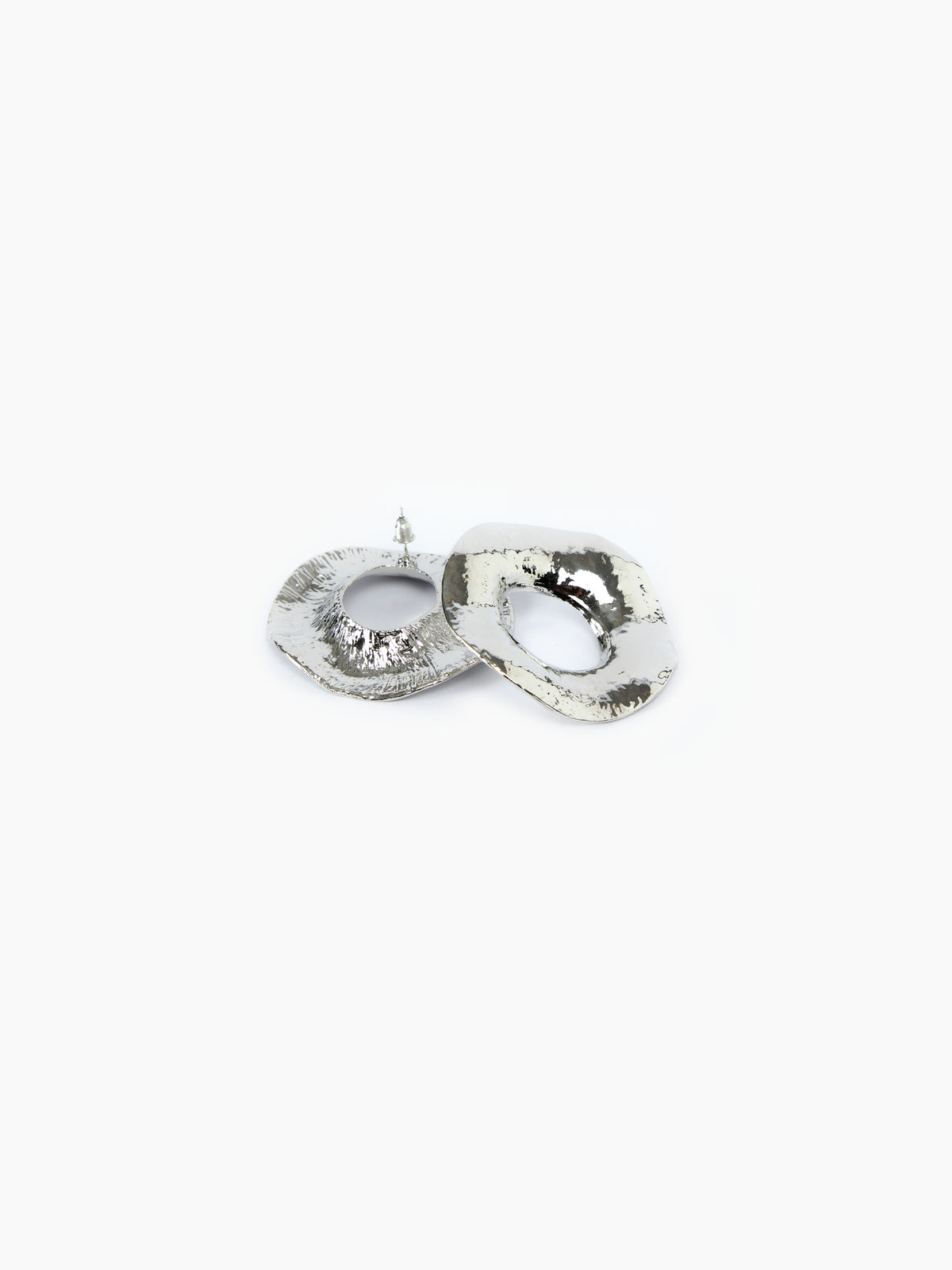 IXOS Orecchini con effetto martellato ARGENTO