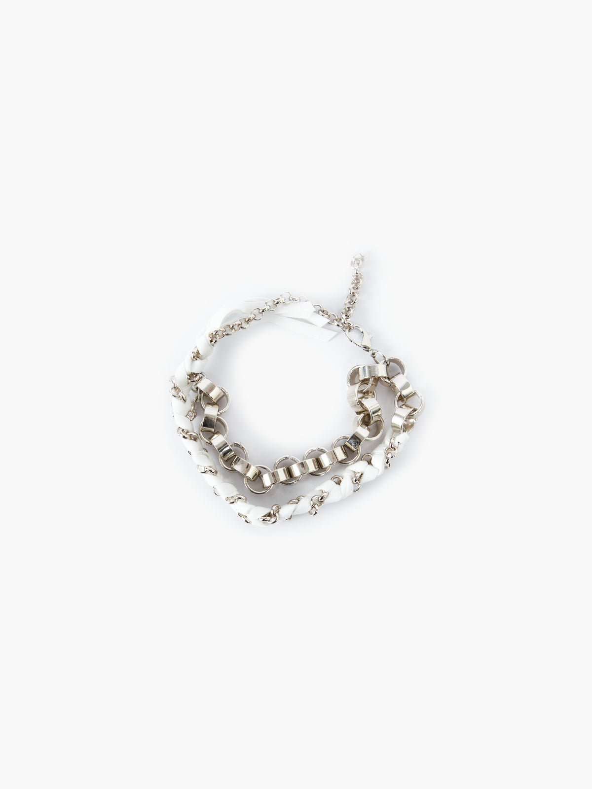 IXOS Bracciale con doppia catena ARGENTO
