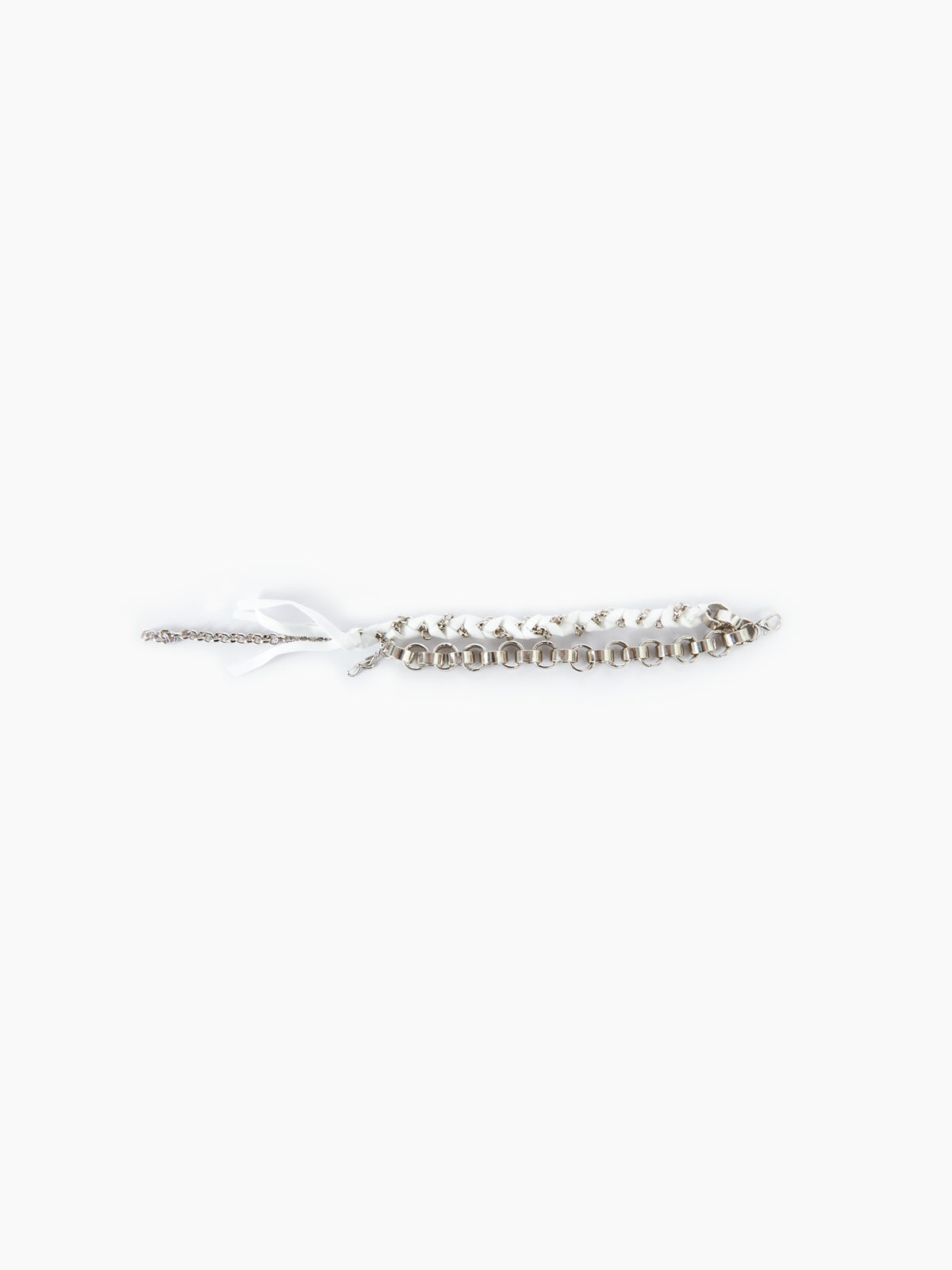 IXOS Bracciale con doppia catena ARGENTO