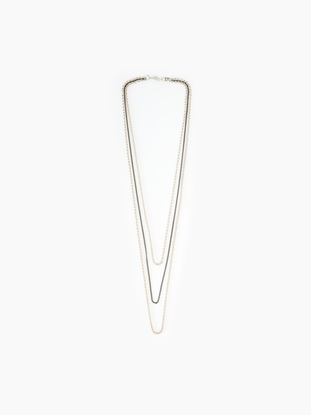 IXOS Collana multicatena ARGENTO