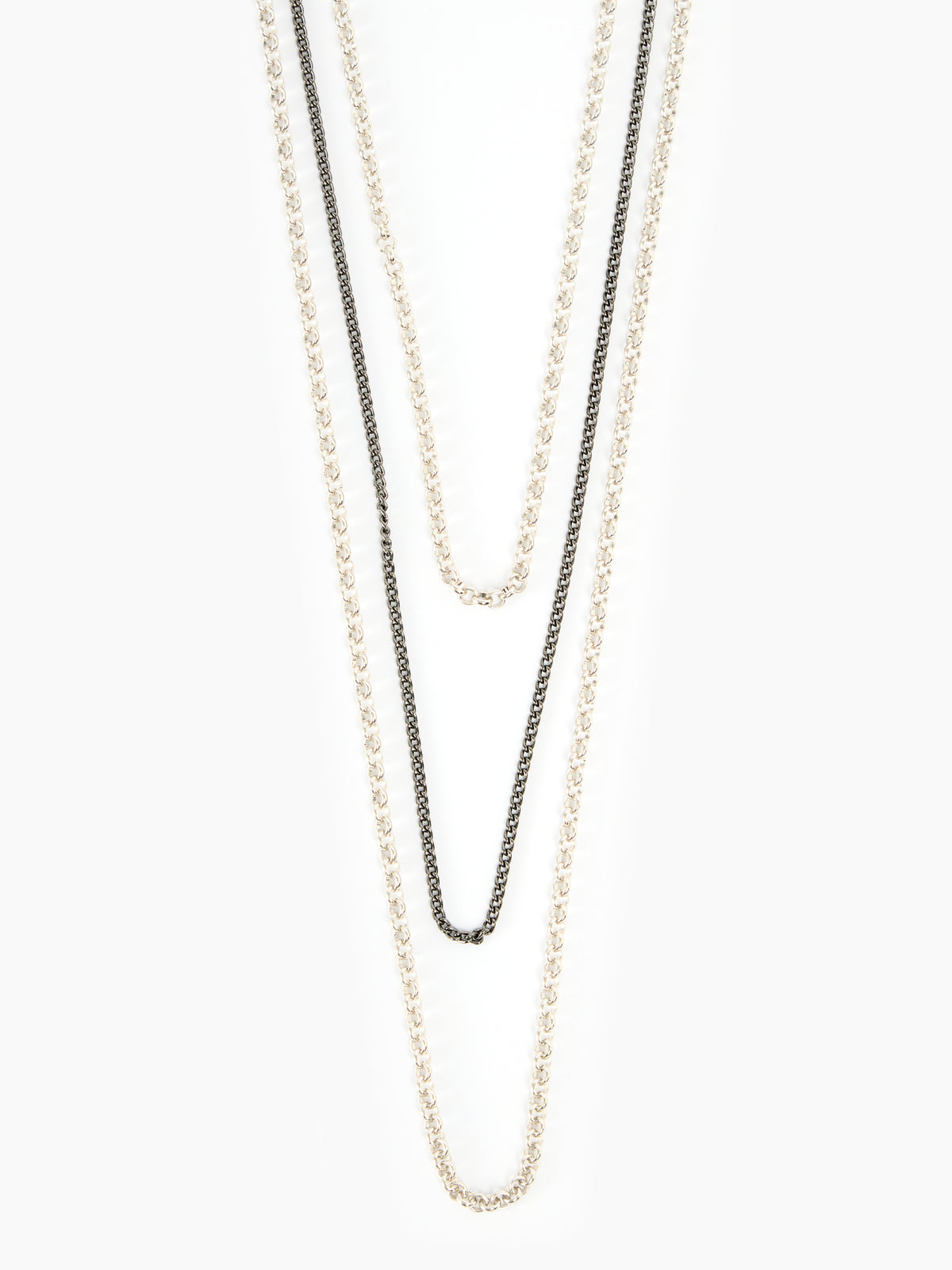 IXOS Collana multicatena ARGENTO