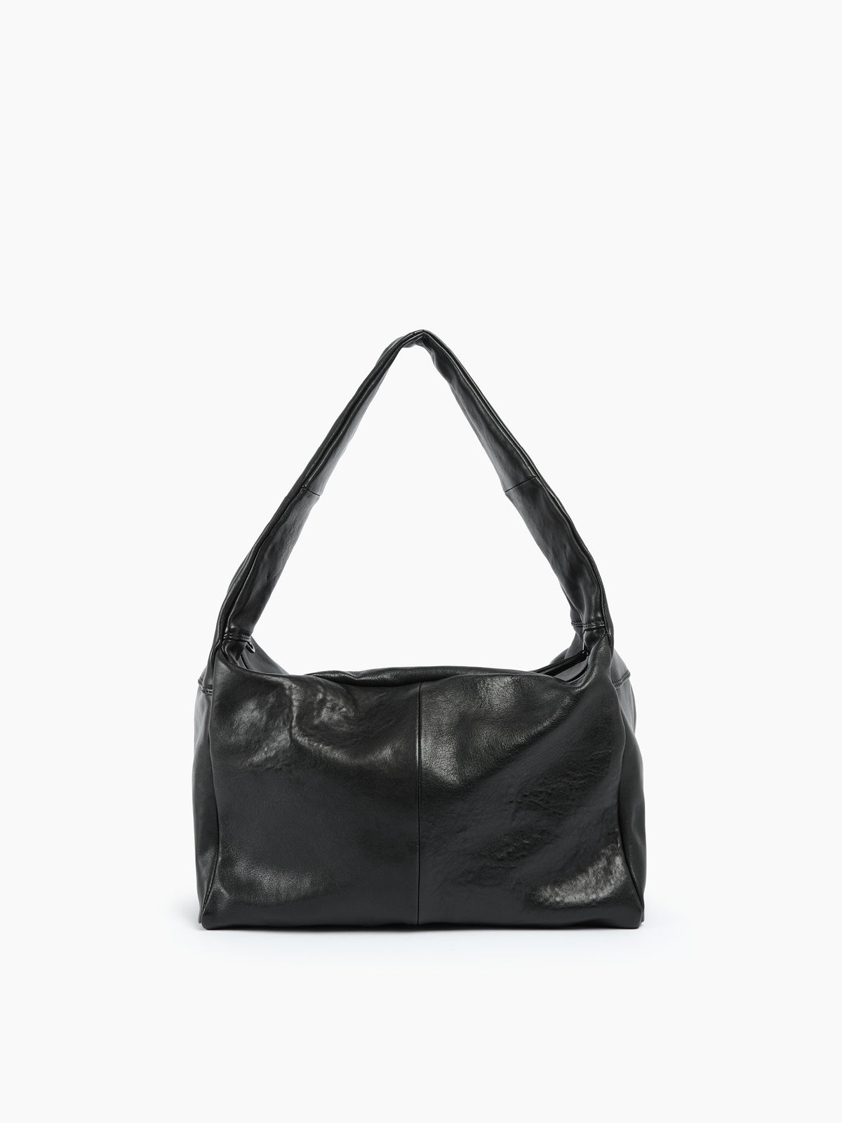 IXOS Borsa a spalla in pelle morbida NERO