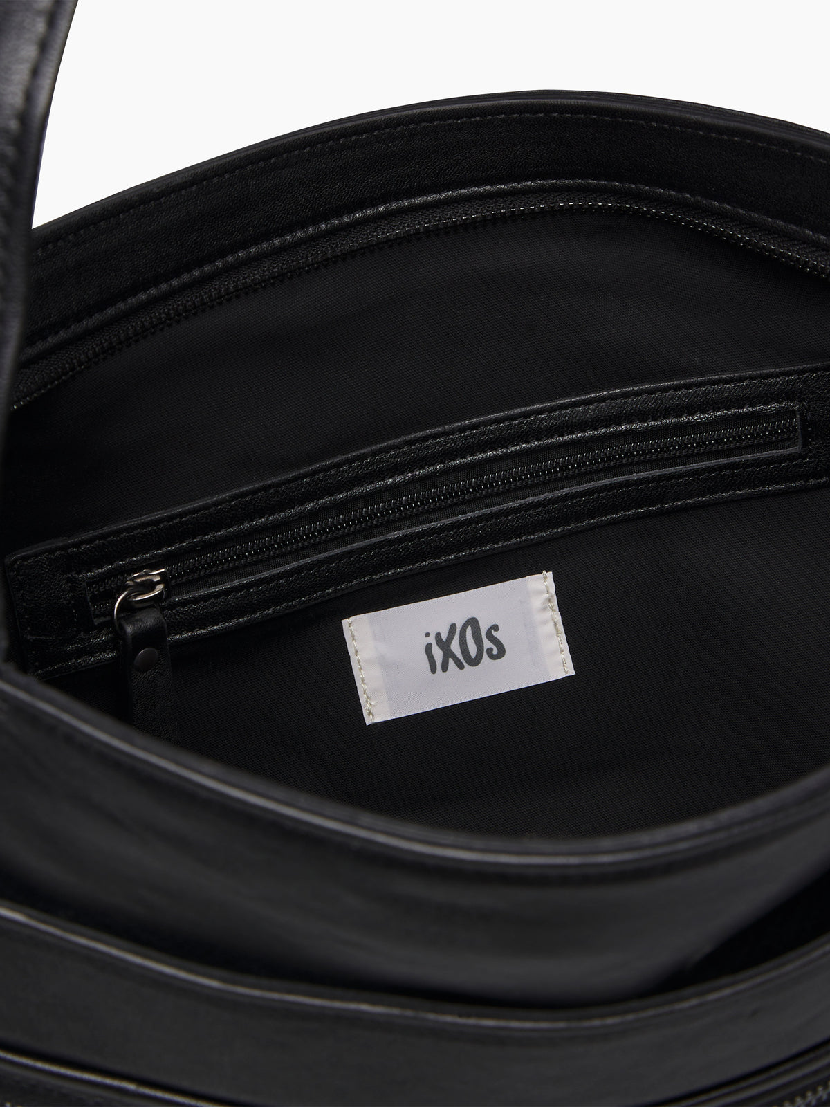 IXOS Borsa con doppia zip NERO