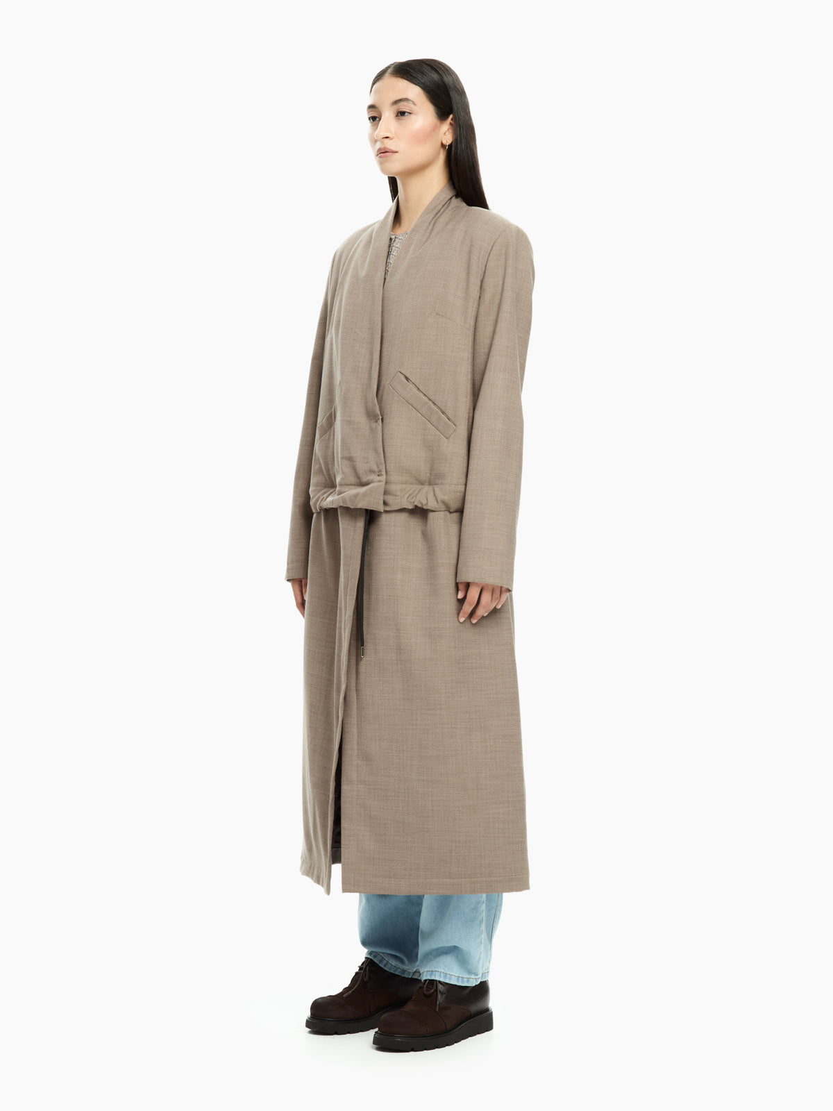 IXOS Capospalla trasformabile con coulisse MARRONE