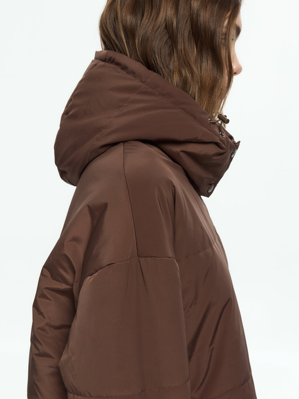 IXOS Piumino trasformabile con cappuccio MARRONE