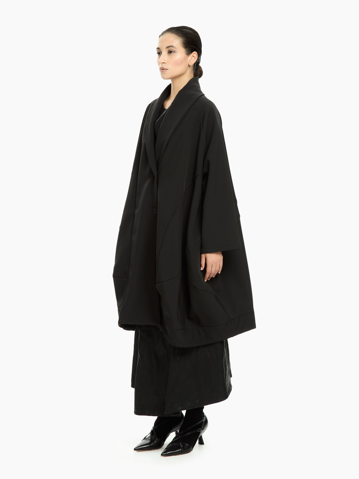 IXOS Capospalla oversize con collo scialle NERO