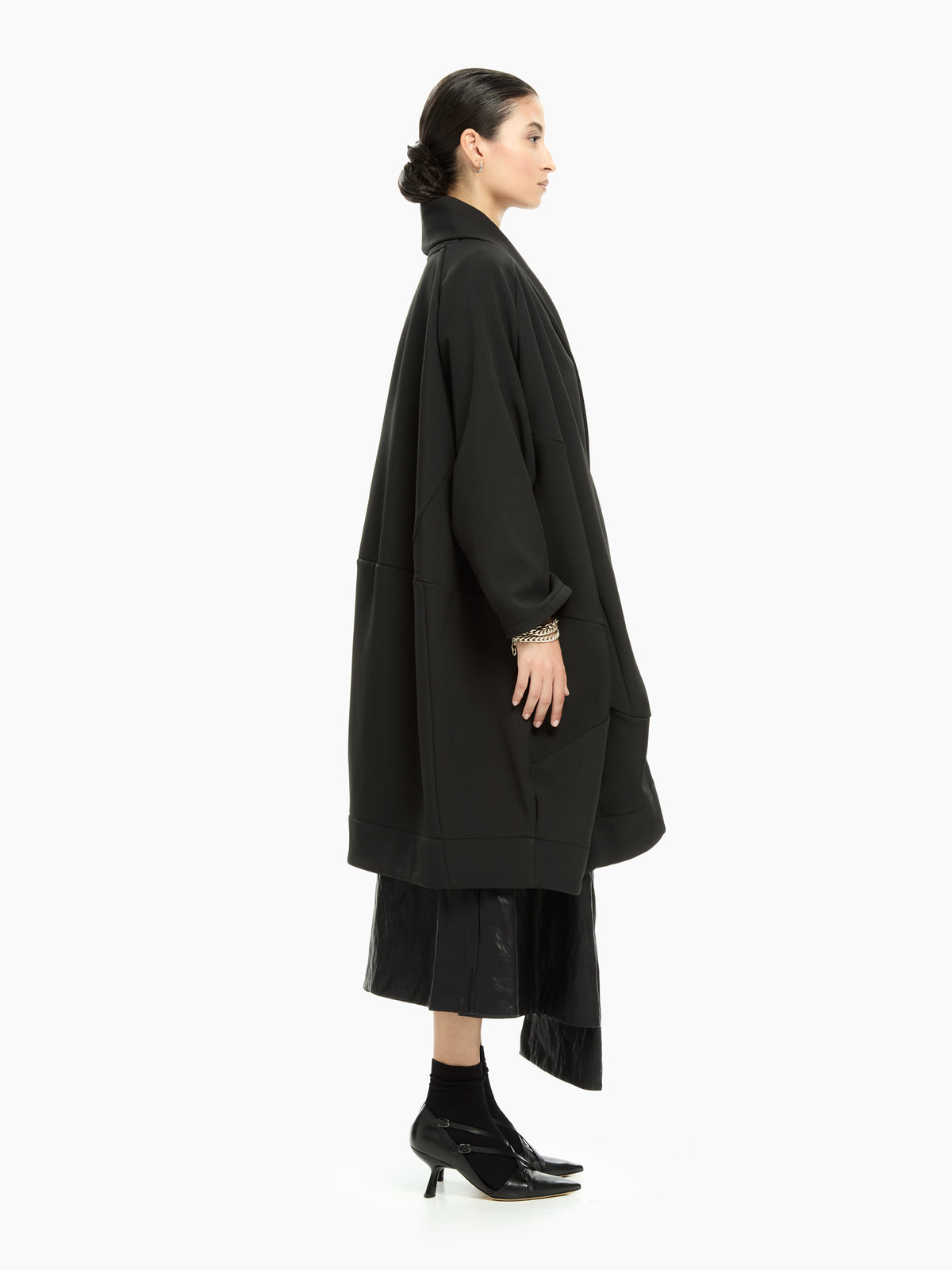 IXOS Capospalla oversize con collo scialle NERO