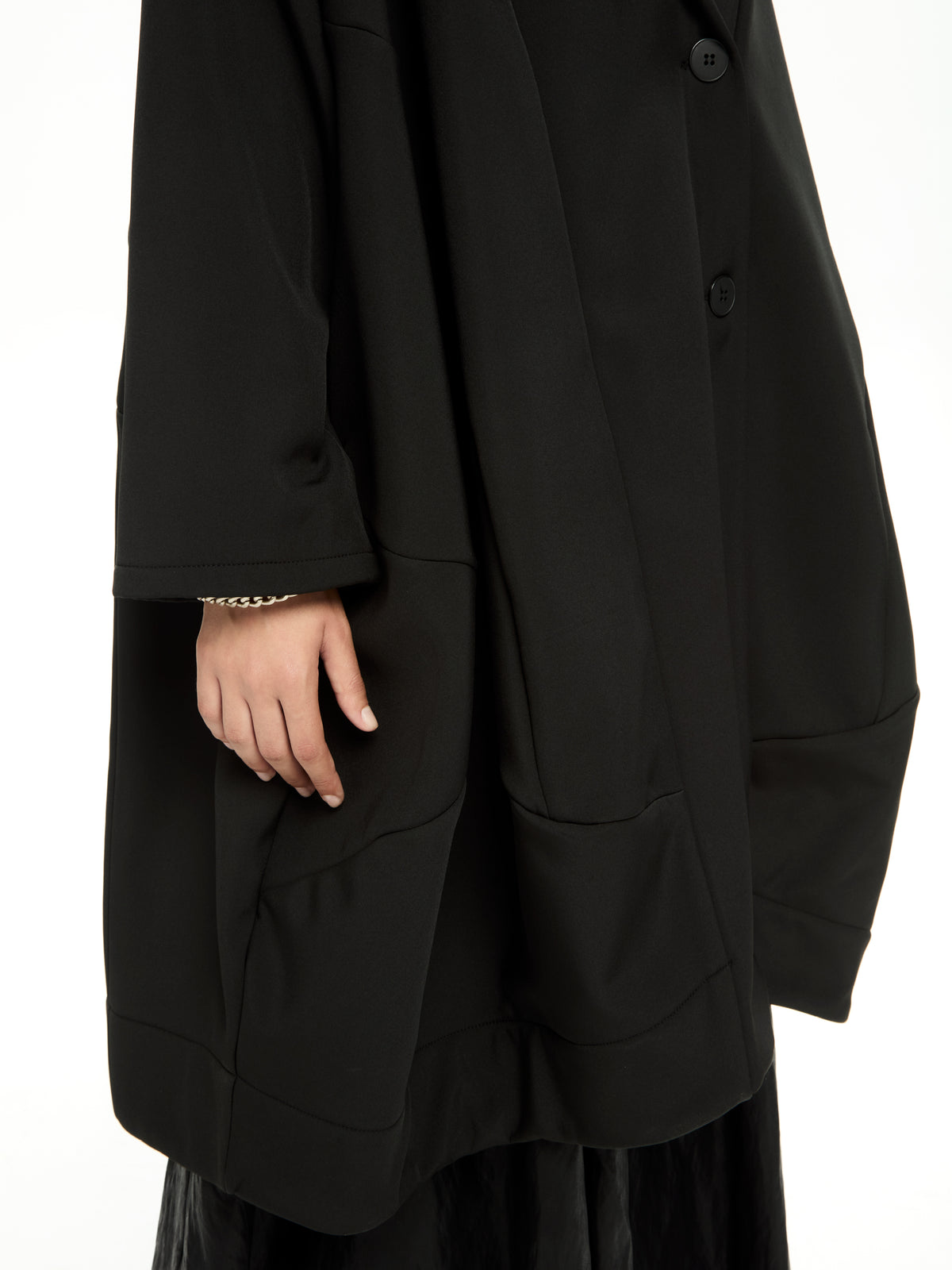IXOS Capospalla oversize con collo scialle NERO