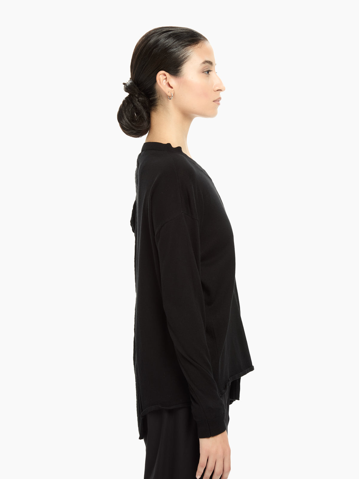 IXOS Maglia con pannello a coste NERO