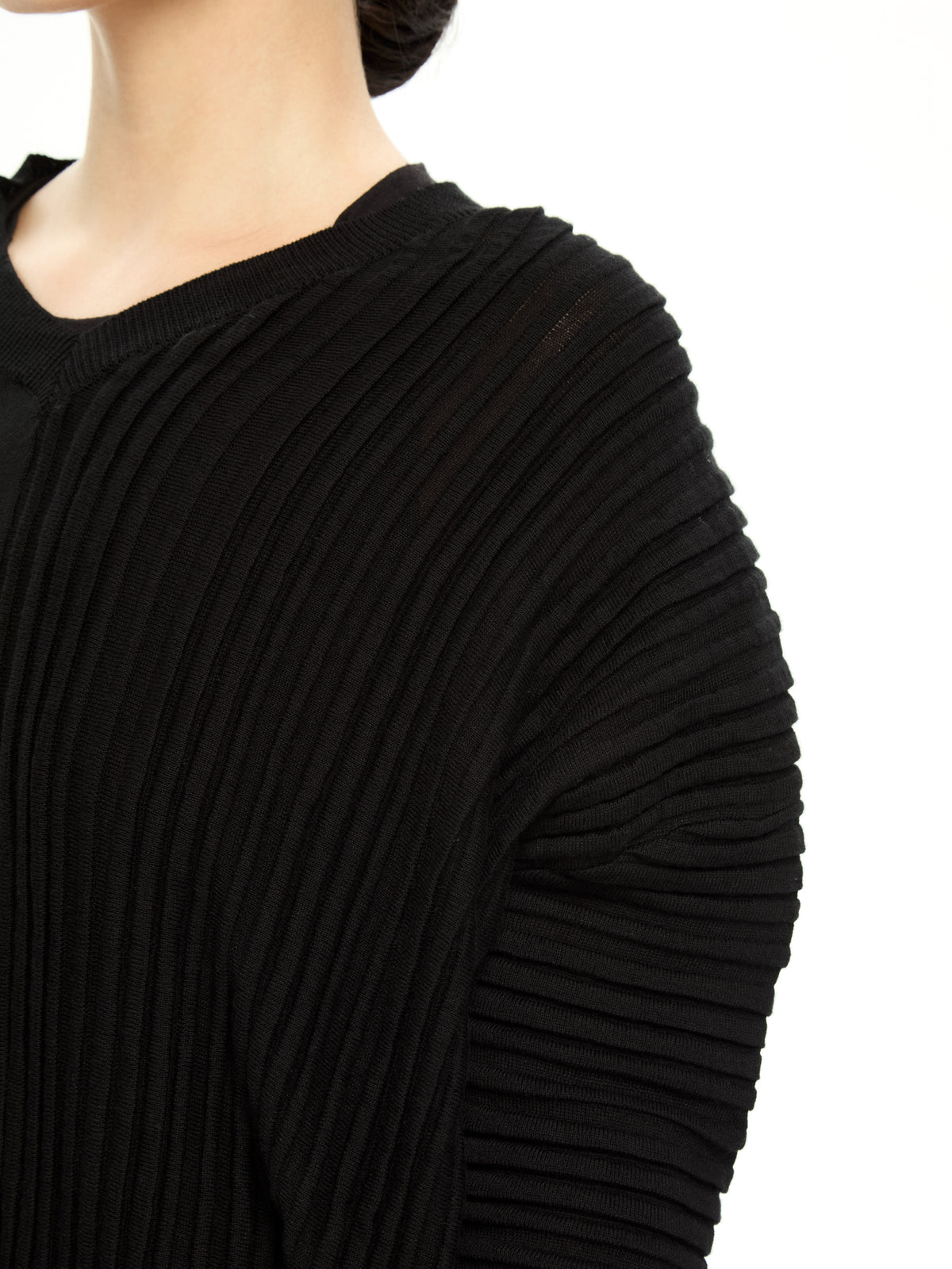 IXOS Maglia con pannello a coste NERO