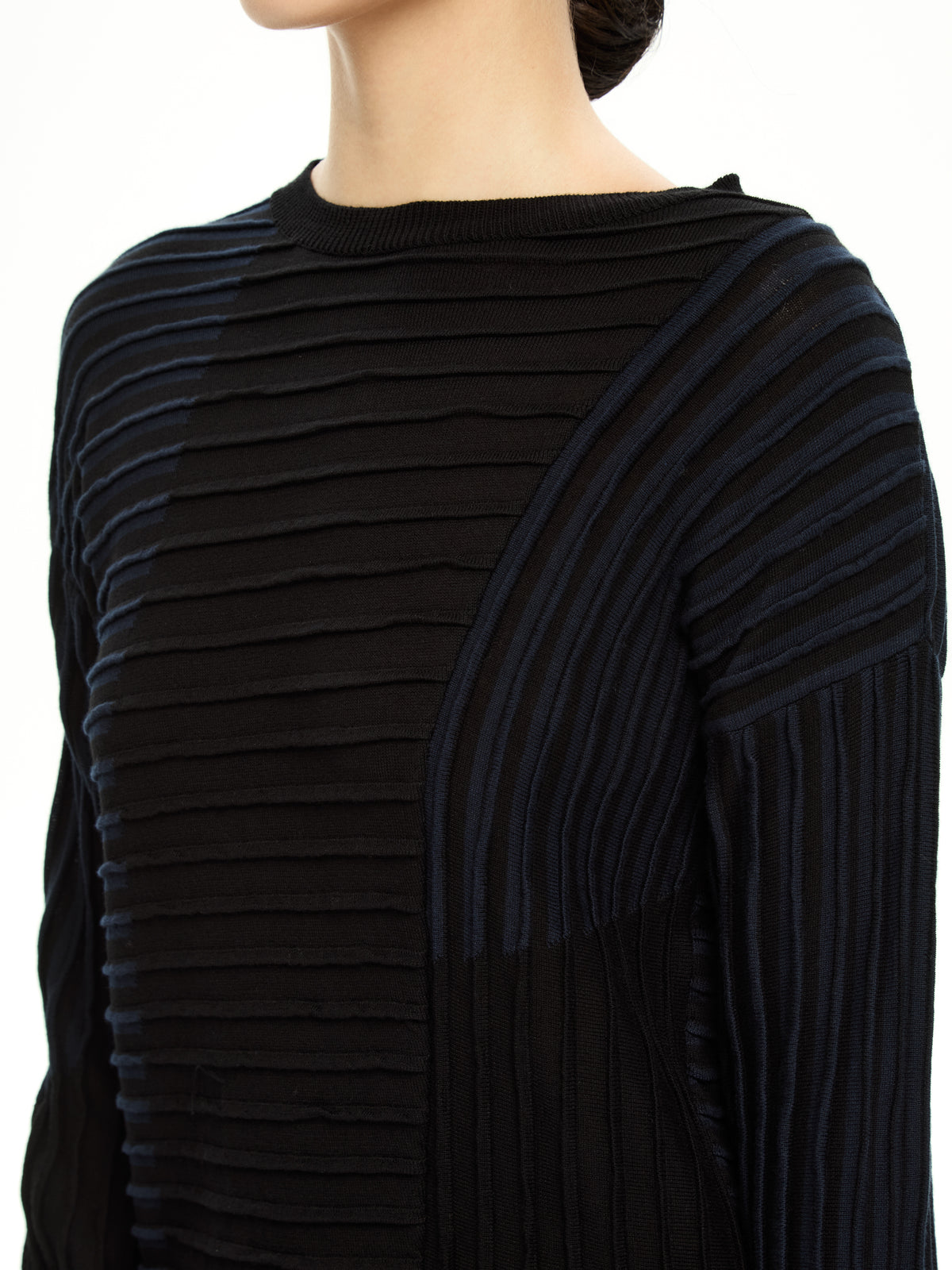 IXOS Maglia con motivo asimmetrico NERO