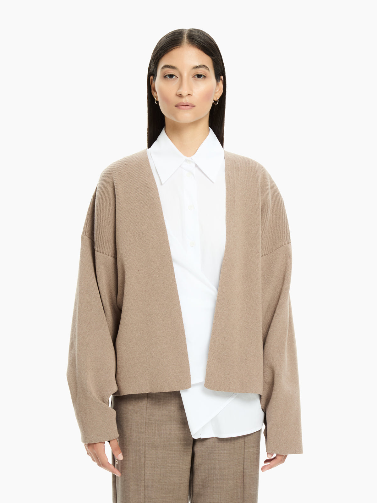 IXOS Cardigan over in tricot TORTORA