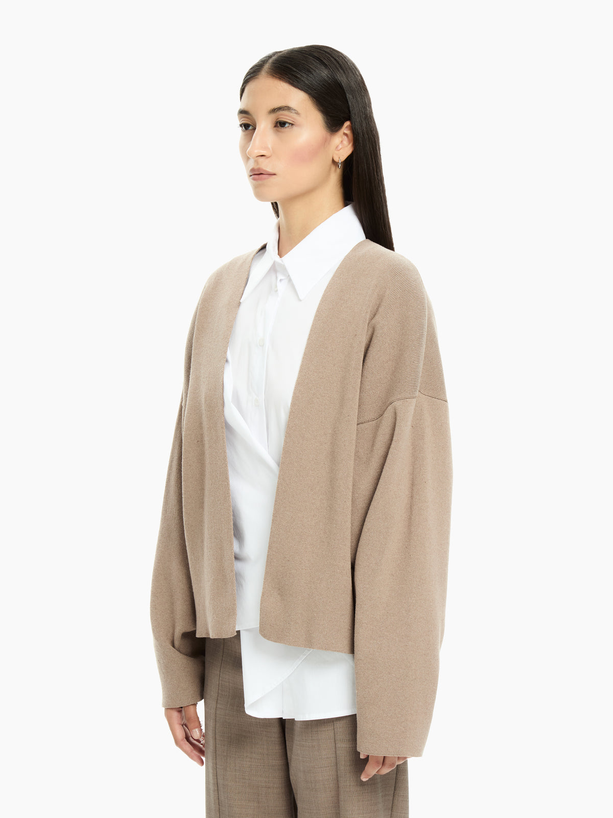 IXOS Cardigan over in tricot TORTORA