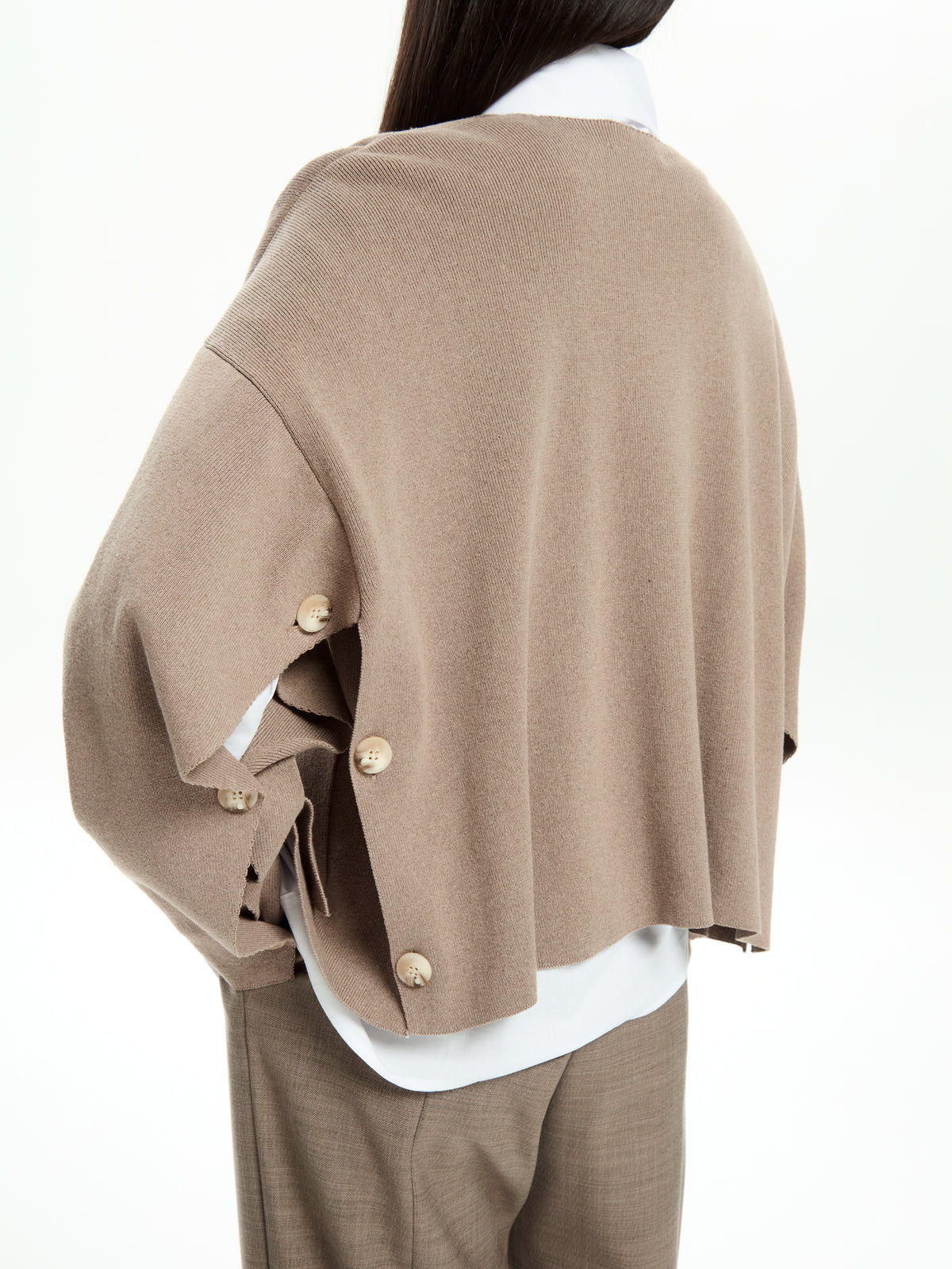 IXOS Cardigan over in tricot TORTORA