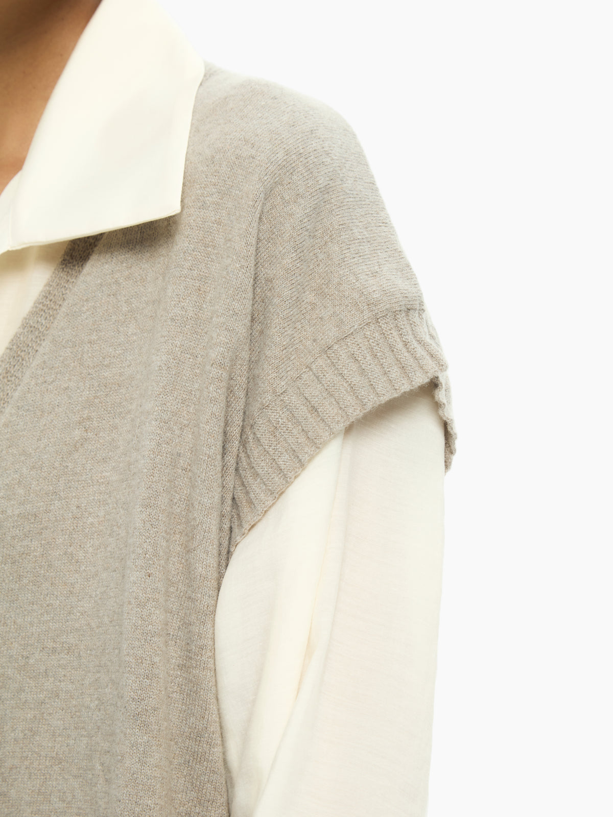 IXOS Gilet over con scollo a V TORTORA
