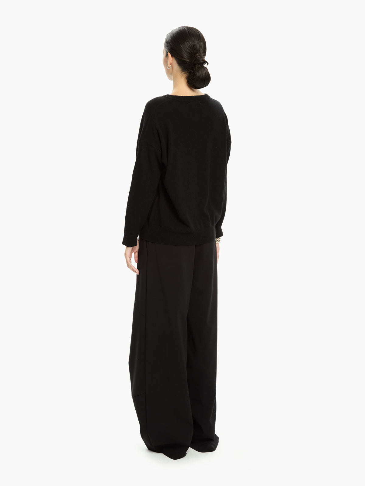 IXOS Maglia girocollo in maglia rasata NERO