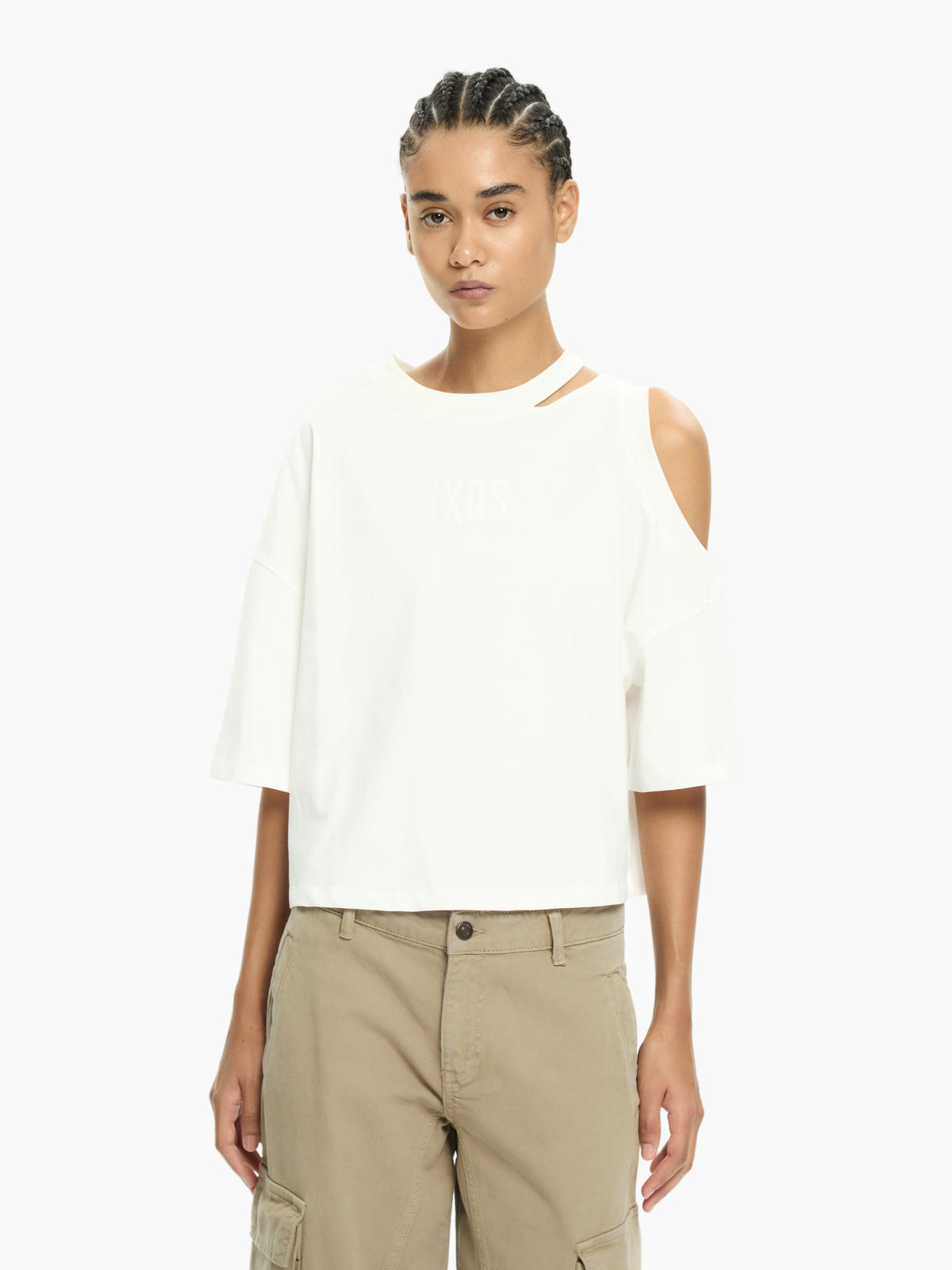 IXOS T-shirt con cut-out sulla spalla BIANCO
