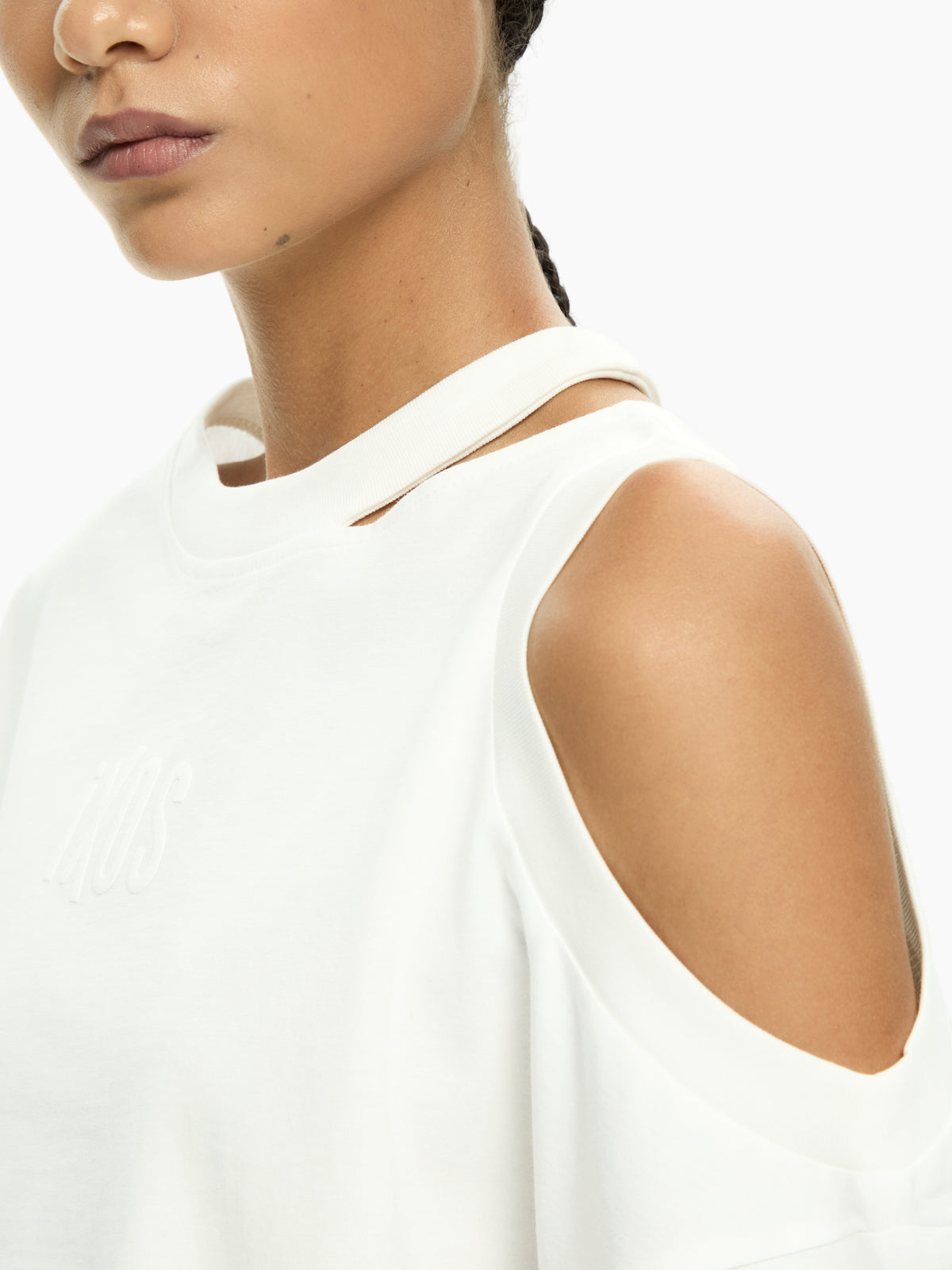 IXOS T-shirt con cut-out sulla spalla BIANCO