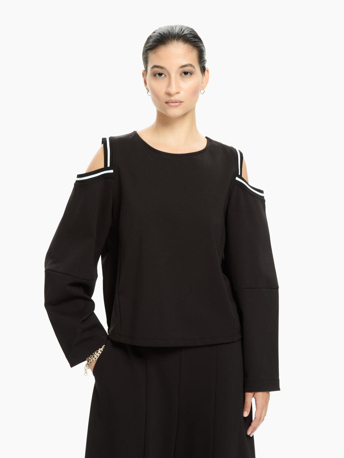 IXOS Top con spalle scoperte NERO